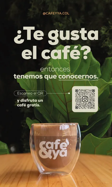 ¿Te gusta el café? — Diseño gráfico · QR por JRod Marketing