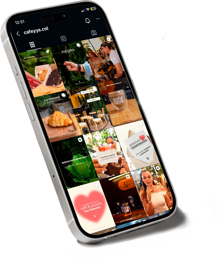 Gestión de redes sociales para marca gastronómica